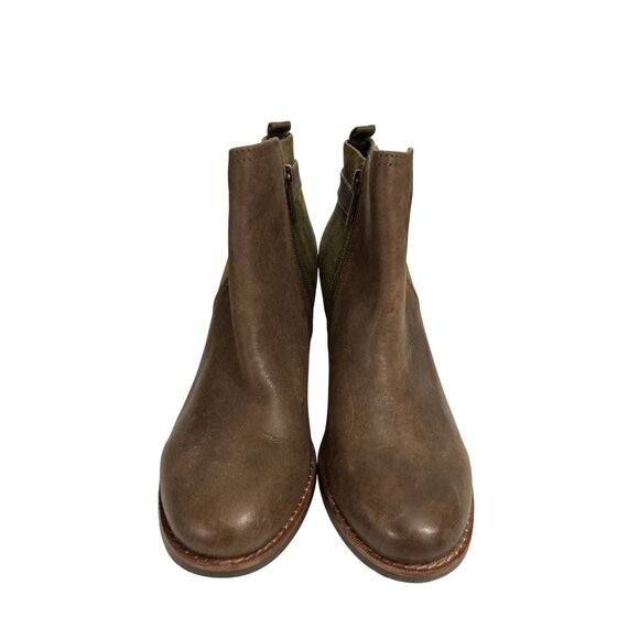 Sperry Ambrose Women's size  5.5M Brown Olive Leather Ankle Boots - Picture 1 of 7